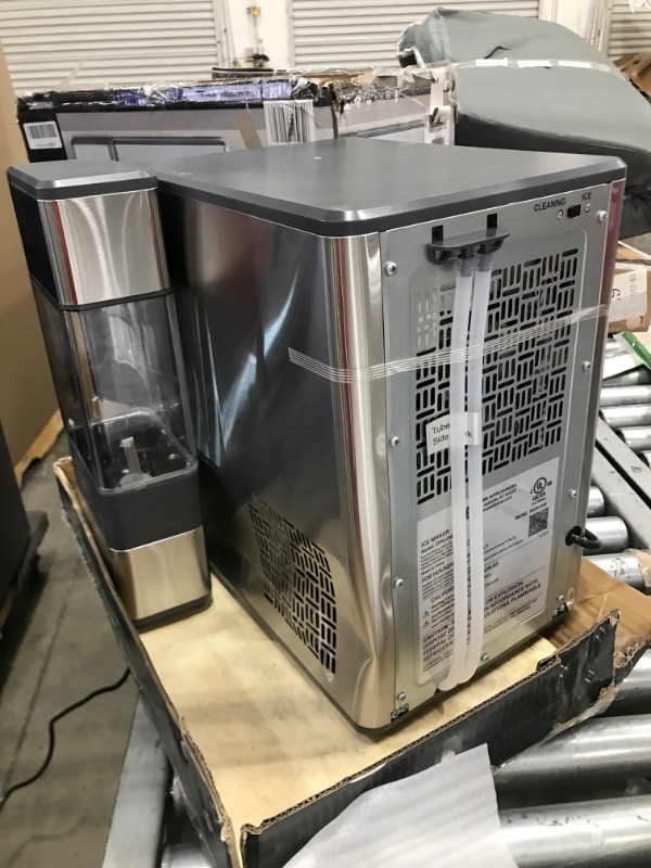 Photo 1 of GE Profile Opal | Countertop Nugget Ice Maker with Side Tank | Portable Ice Machine Makes up to 24 lbs. of Ice Per Day | Stainless Steel Finish 15.5 x 14.25 x 17.25 inches


