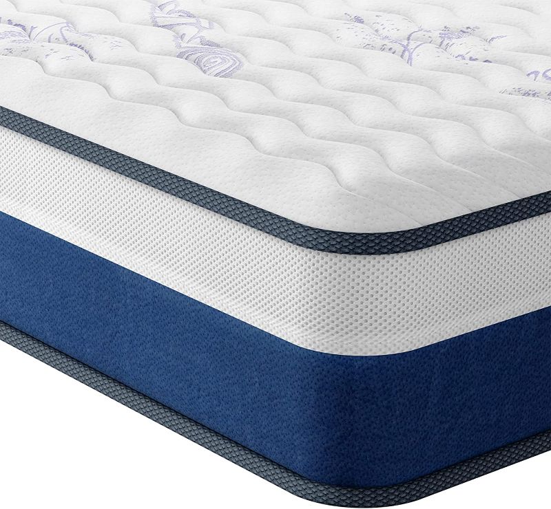 Photo 1 of Vesgantti Tight Top Series - 10 Inch Innerspring Hybrid Twin XL Mattress/Bed in a Box, Medium Firm Plush Feel - Multi-Layer Memory Foam and Pocket Spring - CertiPUR-US Certified/10 Year Warranty 80"L x 39"W x 10"T

