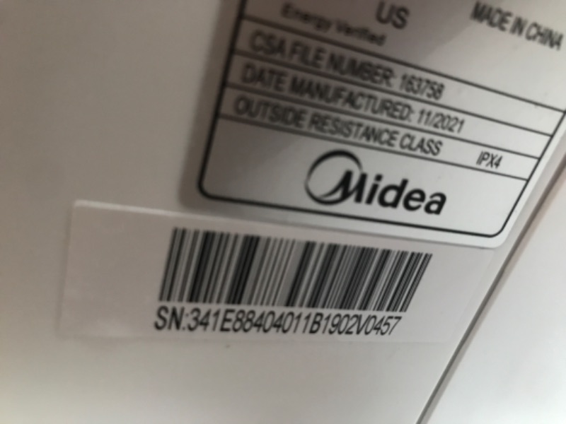 Photo 5 of Midea 8,000 BTU U-Shaped Inverter Window Air Conditioner WiFi, 9X Quieter, Over 35% Energy Savings ENERGY STAR MOST EFFICIENT 19.17 x 21.97 x 13.46 inches
