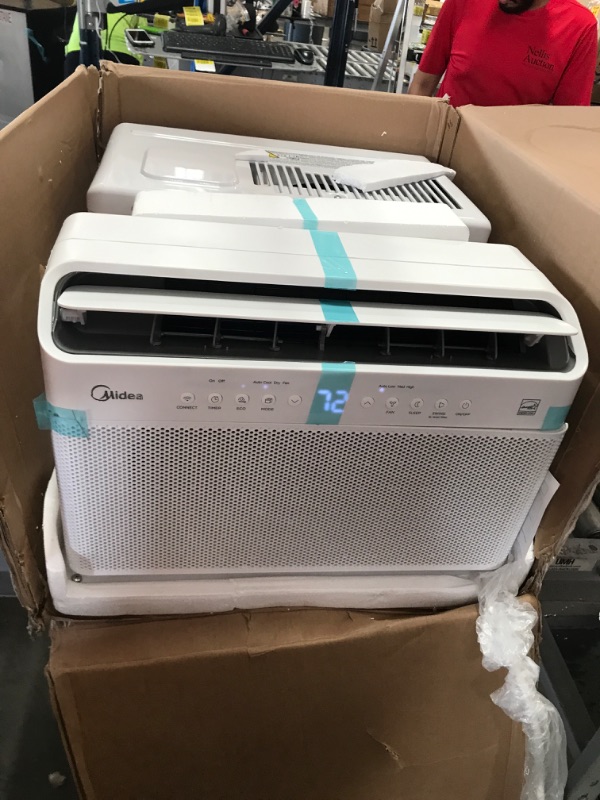 Photo 2 of Midea 8,000 BTU U-Shaped Inverter Window Air Conditioner WiFi, 9X Quieter, Over 35% Energy Savings ENERGY STAR MOST EFFICIENT 19.17 x 21.97 x 13.46 inches
