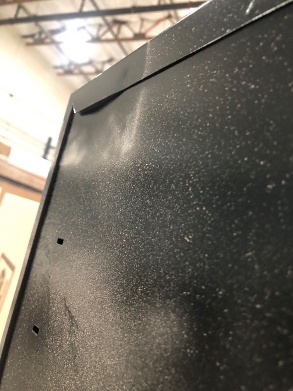 Photo 1 of (MULT. DENTS) Husky Welded Steel Floor Cabinet in Black and Gray (46 in W x 72 in. H x 24 in. D)