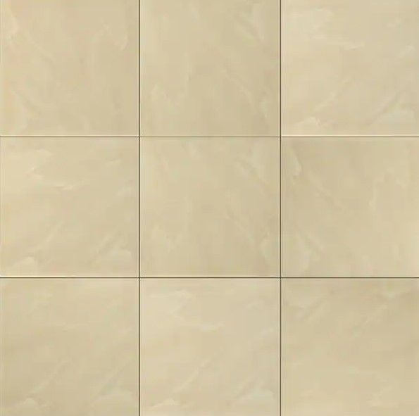 Photo 1 of (CRACKED TILE) MSI Paradiso Cream 20 in. x 20 in. Polished Porcelain Floor and Wall Tile (19.44 sq. ft./case), pallet of 28