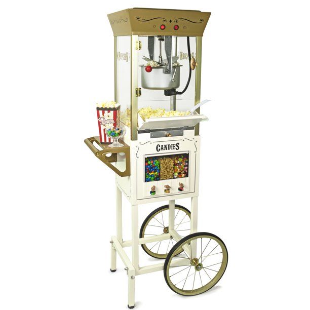 Photo 1 of ***INCOMPLETE**8 Nostalgia NKPCRTCD8IVY 53" Popcorn Cart with Candy Dispenser
