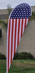 Photo 1 of (SCRATCHED) feather flagpole, 14'