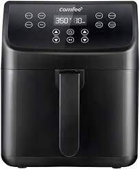 Photo 1 of (CRACKED BACK) COMFEE' 5.8Qt Digital Air Fryer, Toaster Oven & Oilless Cooker, 1700W with 8 Preset Functions, LED Touchscreen, Shake Reminder, Non-stick Detachable Basket, BPA & PFOA Free (110 electronic Recipes)
