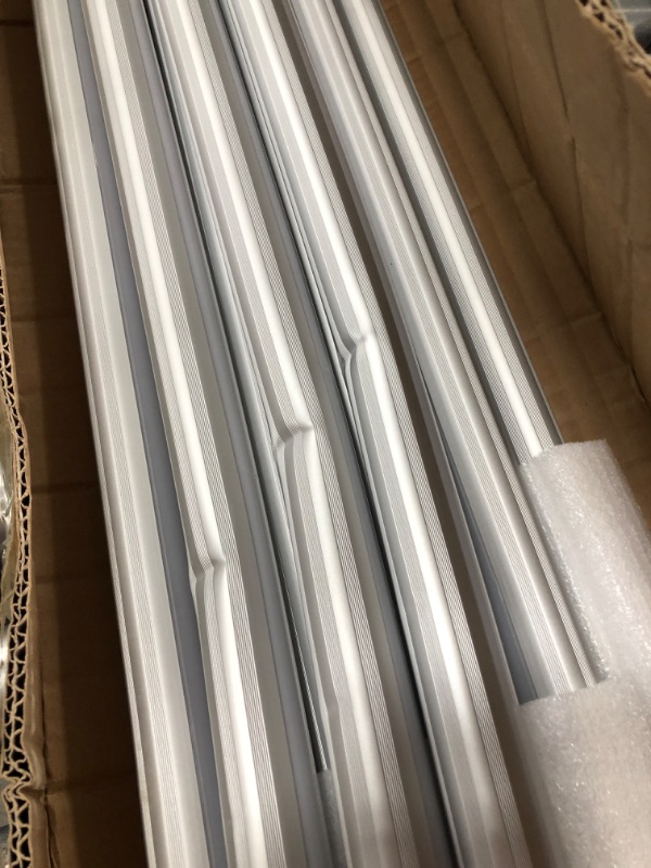 Photo 3 of (BENT FRAMES) 8ft LED Bulbs,8 Foot LED Shop Light, F96T12 T12 Bulb Fluorescent Replacement, T8 96" 45Watt FA8 Single Pin LED Tube Lights 5400LM, Ballast Bypass, 6000k, Milky Cover, Workshop, Warehouse(12 Pack)
