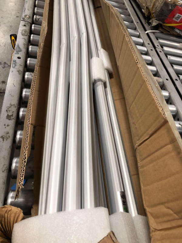 Photo 2 of (BENT FRAMES) 8ft LED Bulbs,8 Foot LED Shop Light, F96T12 T12 Bulb Fluorescent Replacement, T8 96" 45Watt FA8 Single Pin LED Tube Lights 5400LM, Ballast Bypass, 6000k, Milky Cover, Workshop, Warehouse(12 Pack)
