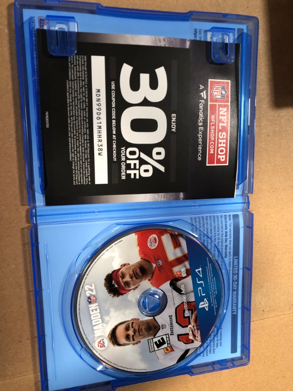 Photo 1 of Madden NFL 22 - MVP Edition Preorder for Play Station 4 & 5 Game-(FACTORY PACKAGED OPENED FOR INSPECTION)