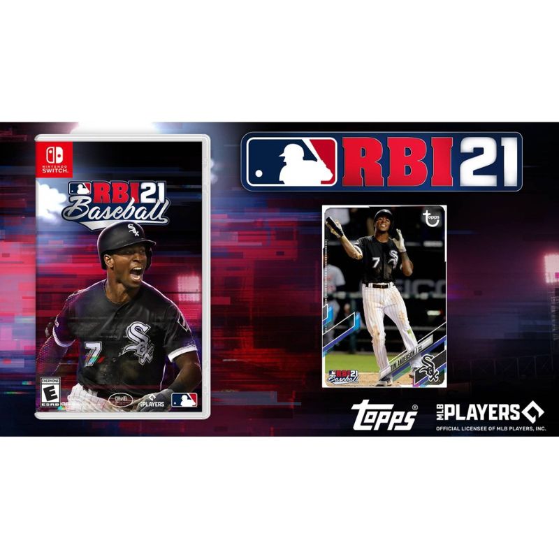 Photo 1 of MLB RBI Baseball 21 with Bonus Topps Foil Card, Major League Baseball, Nintendo Switch
