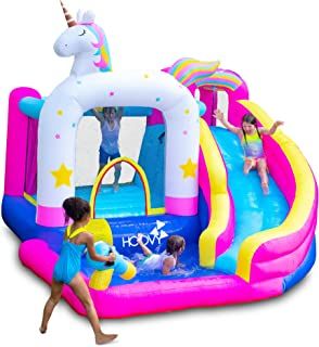 Photo 1 of Giant Bounce House Water Slide | 12 FT x 10.5 FT x 6.6 FT | Inflatable Water Bounce House with Trampoline and Pool