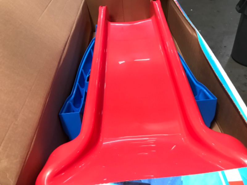 Photo 2 of Little Tikes First Slide Toddler Slide, Easy Set Up Playset for Indoor Outdoor Backyard, Easy to Store, Safe Toy for Toddler, Slip And Slide For Kids (Red/Blue), 39.00''L x 18.00''W x 23.00''H
