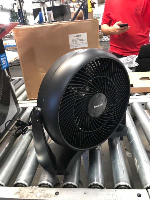 Photo 2 of Honeywell HT-908 TurboForce Room Air Circulator Fan, Medium, Black –Quiet Personal Fanfor Home or Office, 3 Speeds and 90 Degree Pivoting Head
