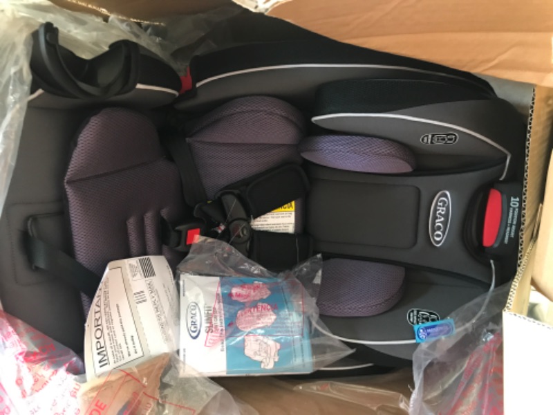 Photo 2 of Graco SlimFit 3 in 1 Car Seat, Slim & Comfy Design Saves Space in Your Back Seat, Annabelle
