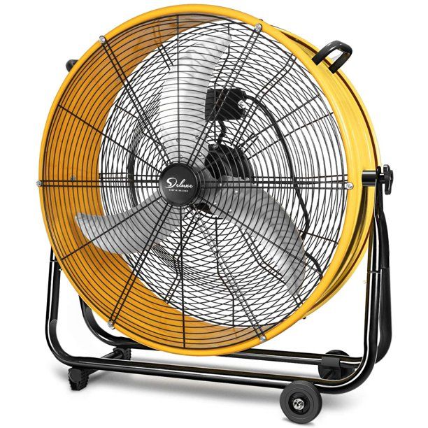 Photo 1 of *** PARTS ONLY ***
Simple Deluxe HIFANXDRUM24 24 Inch Heavy Duty Metal Industrial Drum Fan, 3 Speed Air Circulation for Warehouse, Greenhouse, Workshop, Patio, Factory and Basement - High Velocity, Yellow, 1-Pack
