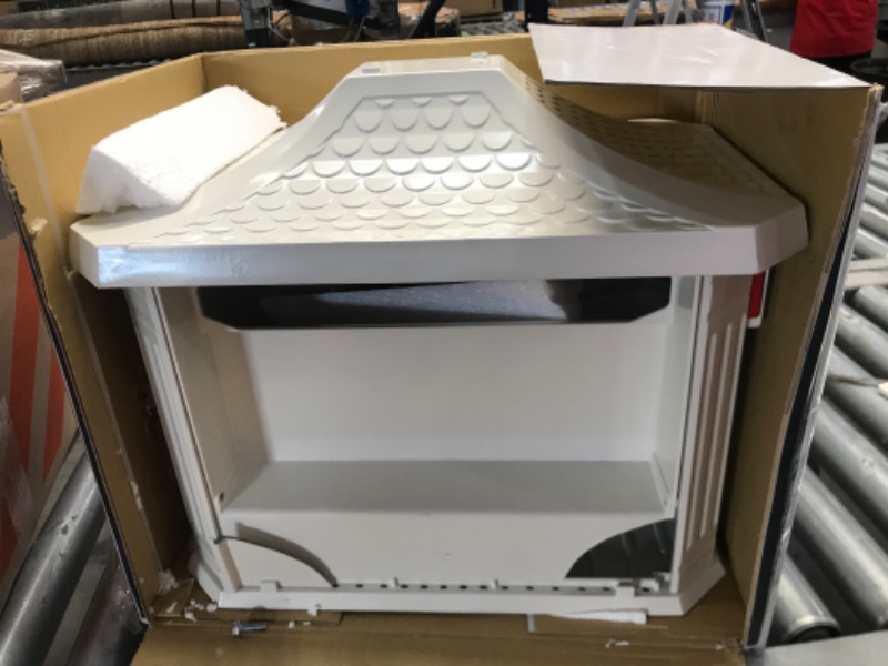 Photo 1 of *DAMAGED* Gibraltar Mailboxes Hamilton White Large Aluminum Locking Rural Post Mount Mailbox with Concealed Mail Delivery Slot
