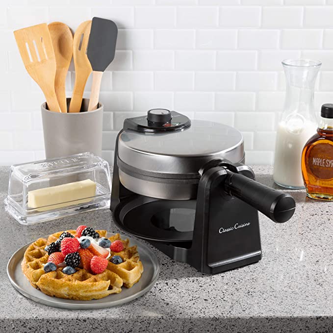 Photo 1 of Classic Cuisine 180-Degree Rotating Waffle Iron
