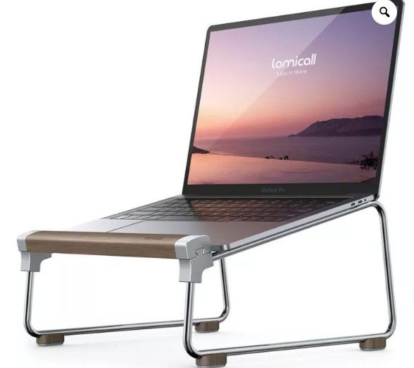 Photo 1 of Detachable Aluminum Wood Laptop Stand LN05
