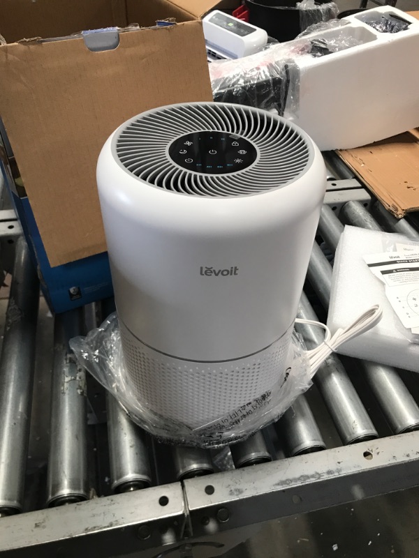 Photo 2 of LEVOIT Air Purifier for Home Allergies Pets Hair in Bedroom, H13 True HEPA Filter, 24db Filtration System Cleaner Odor Eliminators, Ozone Free, Remove 99.97% Dust Smoke Mold Pollen, Core 300, White
