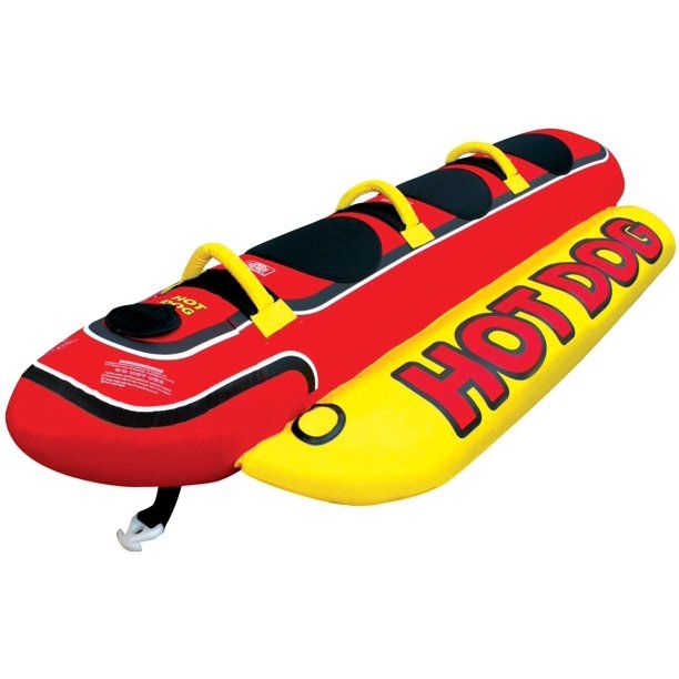 Photo 1 of Airhead Hot Dog 1 to 3 Rider Inflatable Waterskiing Towable Tube
