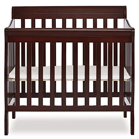 Photo 1 of Dream On Me Aden 4-in-1 Convertible Mini Crib in Espresso, Greenguard Gold Certified
