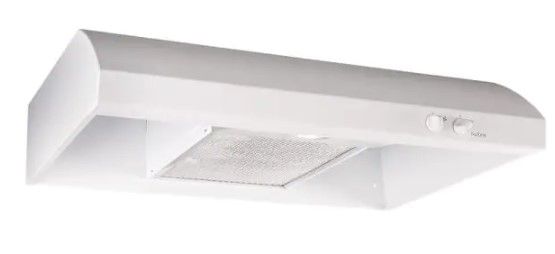 Photo 1 of Broan-NuTone AR1 Series 30 in. 270 Max Blower CFM 4-Way Convertible Under-Cabinet Range Hood with Light in White