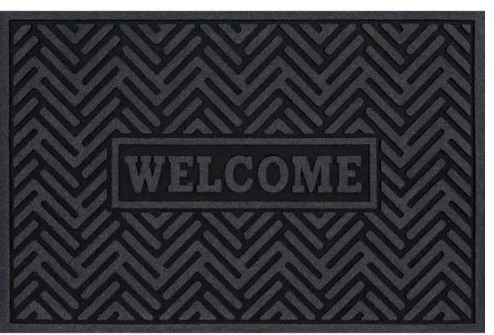 Photo 1 of 3pk-TrafficMaster Geo Welcome Charcoal 24 in. x 36 in. Door Mat