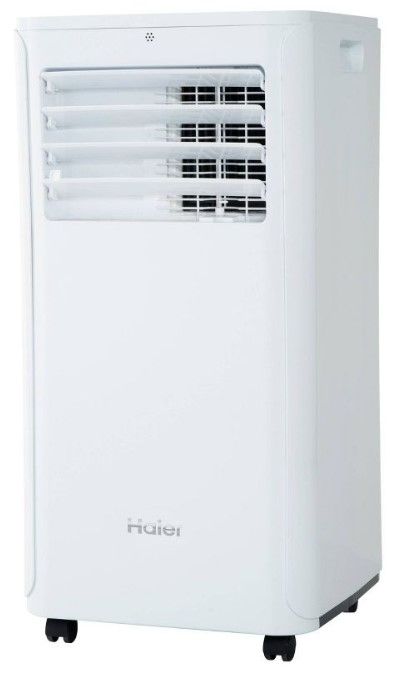 Photo 1 of Haier 9000 BTU 3-in-1 Portable Air Conditioner for Small Rooms with Remote White

