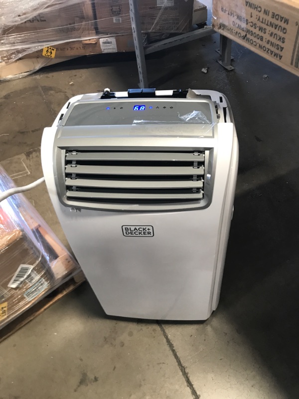 Photo 2 of BLACK+DECKER 14,000 BTU Portable Air Conditioner with Heat and Remote Control, White
