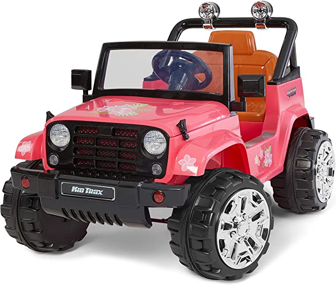 Photo 1 of Kid Trax Beach Cuiser 4X4 Child Ride On Car, 3-5 Years Old, Max Rider Weight 60lbs, 6 Volt Rechargeable, Battery Powered car, Child Electric Toy, Pink
