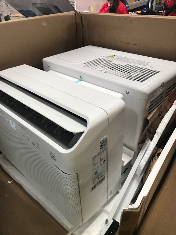 Photo 3 of ***PARTS ONLY*** Midea 8,000 BTU U-Shaped Smart Inverter Window Air Conditioner–Cools up to 350 Sq. Ft., Ultra Quiet with Open Window Flexibility, Works with Alexa/Google Assistant, 35% Energy Savings, Remote Control
