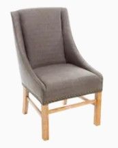 Photo 1 of ***LEG ARE DAMAGE**
Best Selling Home Decor  James Contemporary/Modern Polyester Blend Upholstered Side Chair (Wood Frame)
