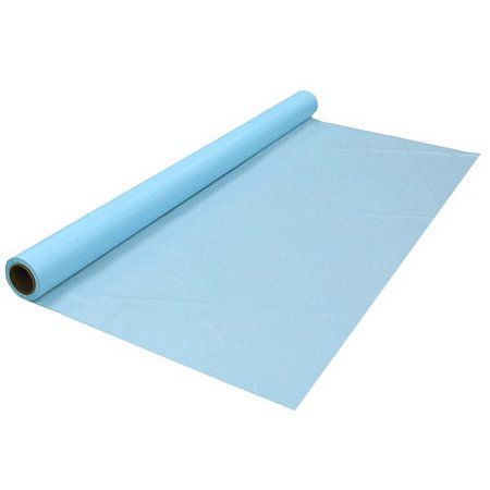 Photo 1 of 1 - Party Essentials 40 X 100 Heavy Duty Plastic Banquet Rolls - Light Blue
