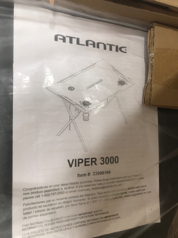 Photo 3 of Viper Gaming Desk Black - Atlantic