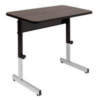 Photo 1 of Studio Designs Adapta Table 36" x 20" Top Manual Height Adjustable Desk, Walnut


