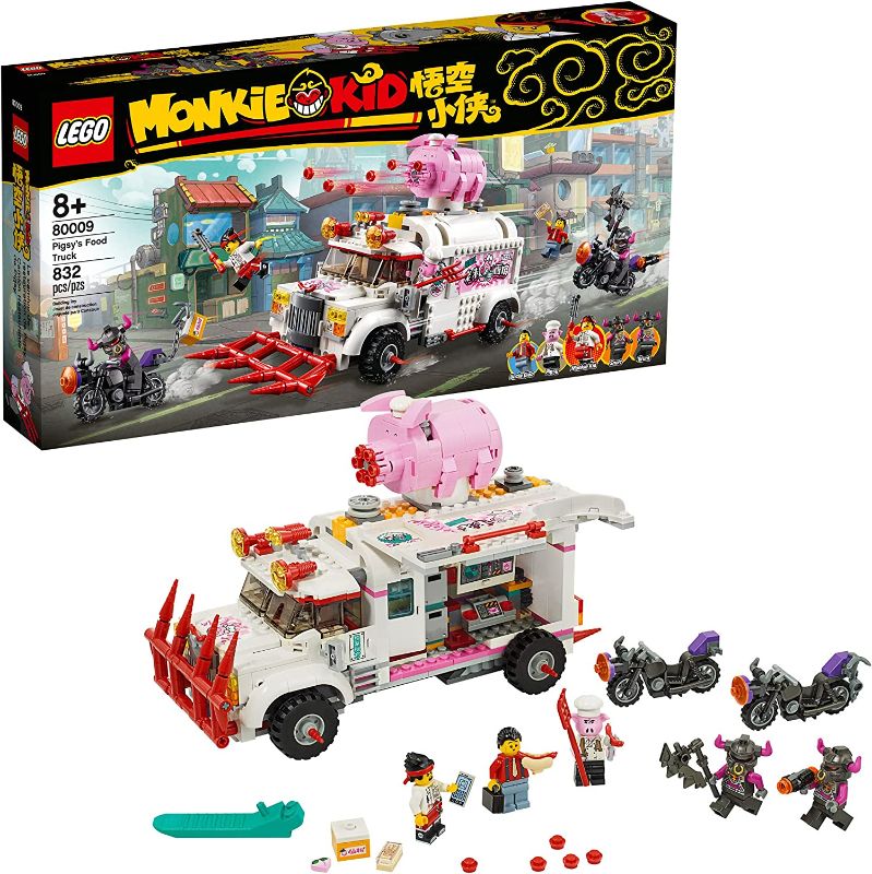 Photo 1 of **INCOMPLETE**MISSING PARTS**
LEGO Monkie Kid: Pigsy’s Food Truck 80009 Building Kit, Gift for Kids (832 Pieces)
