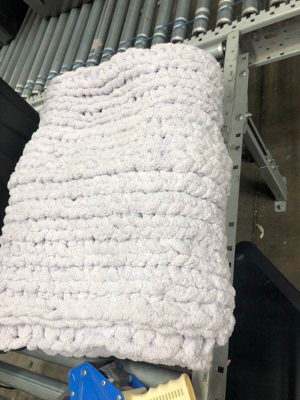 Photo 1 of **purple braided throw blanket 