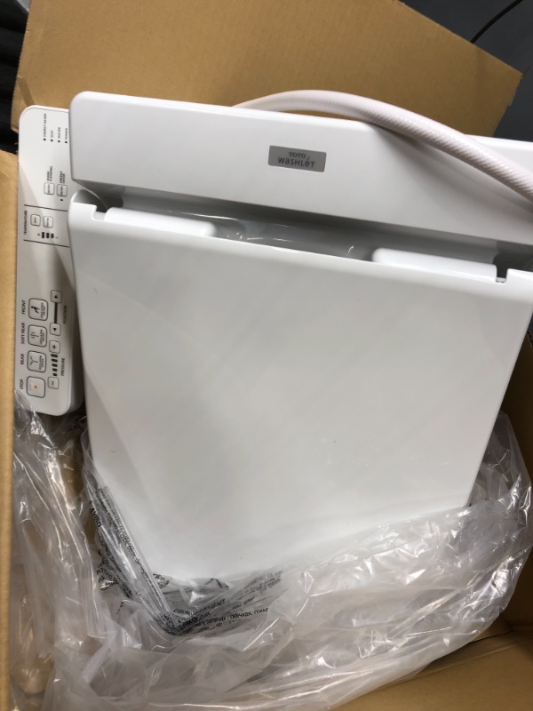 Photo 2 of ***INCOMPLETE*** TOTO SW2014#01 A100 Electronic Bidet Toilet Cleansing Warm Water and Heated Seat, Elongated, Cotton White
