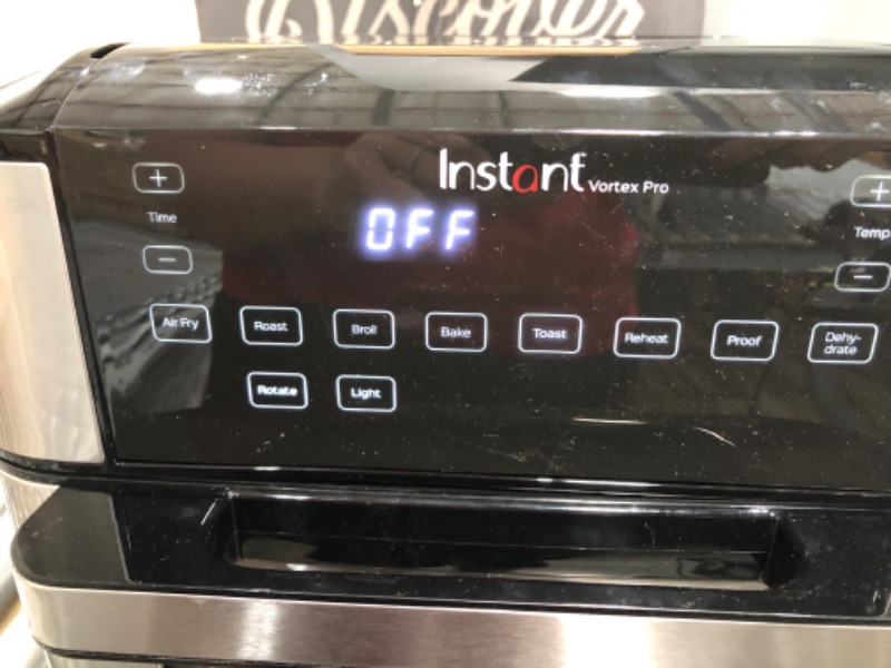 Photo 5 of Instant Vortex Pro Air Fryer, 10 Quart, 9-in-1 Rotisserie and Convection Oven, From the Makers of Instant Pot with EvenCrisp Technology, App With Over 100 Recipes, 1500W, Stainless Steel
