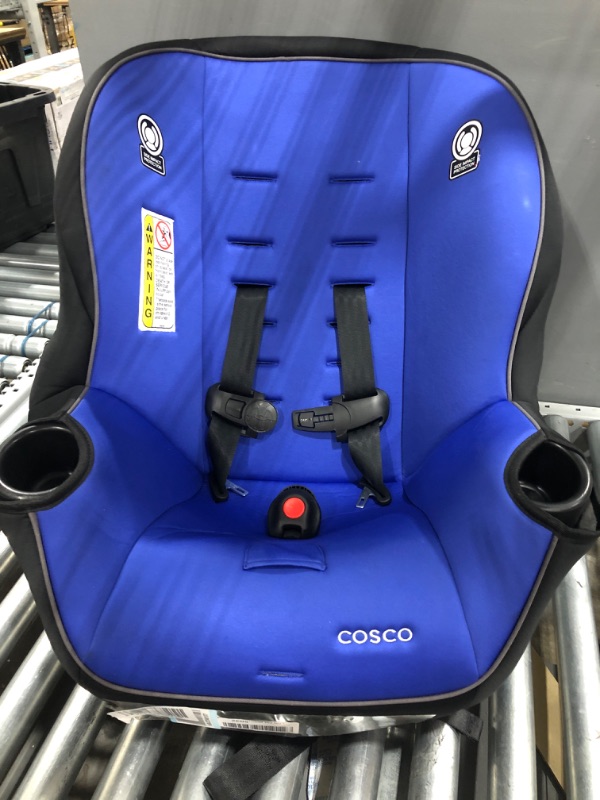 Photo 3 of Cosco Scenera Convertible Car Seat, Solid Print Blue
