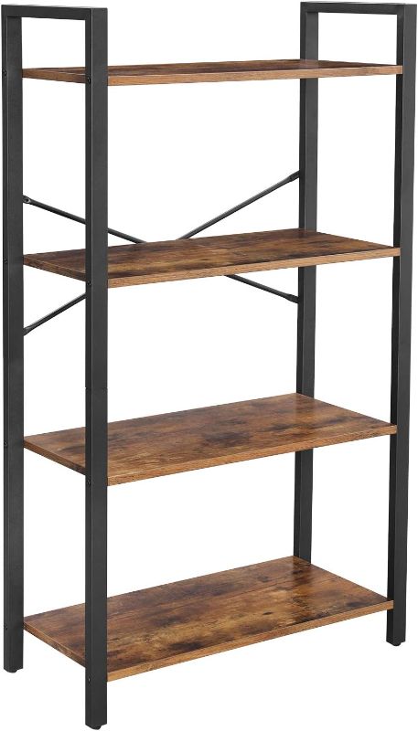 Photo 1 of Bookshelf, 4-Tier Shelving Unit, Bookcase, Book Shelf