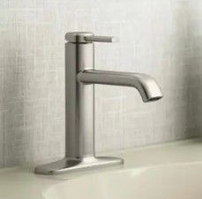 Photo 1 of 
KOHLER
Ashan Single Hole Single-Handle Bathroom Faucet in Vibrant Brushed Nickel
