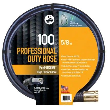 Photo 1 of **DAMAGED END** Swan
PROScape 5/8 in. x 100 ft. Heavy Duty Garden Hose