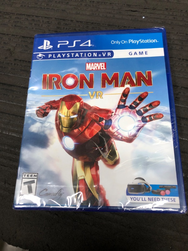 Photo 2 of **FACTORY NEW OPENED TO TEST** Marvel's Iron Man VR Video Game - Standard Edition - T (Teen 13+) - Action and Adventure - PlayStation 4