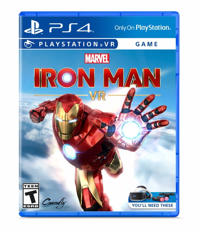 Photo 1 of **FACTORY NEW OPENED TO TEST** Marvel's Iron Man VR Video Game - Standard Edition - T (Teen 13+) - Action and Adventure - PlayStation 4