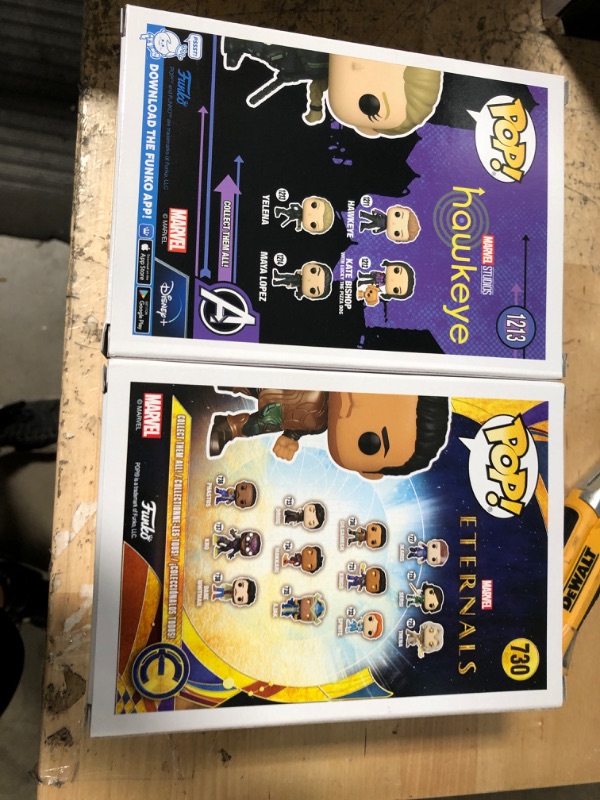 Photo 1 of Hawkeye Yelena Pop! Vinyl Figure  AND 
Funko Pop! Eternals - Gilgamesh with Glow Chase Vinyl Bobblehead
