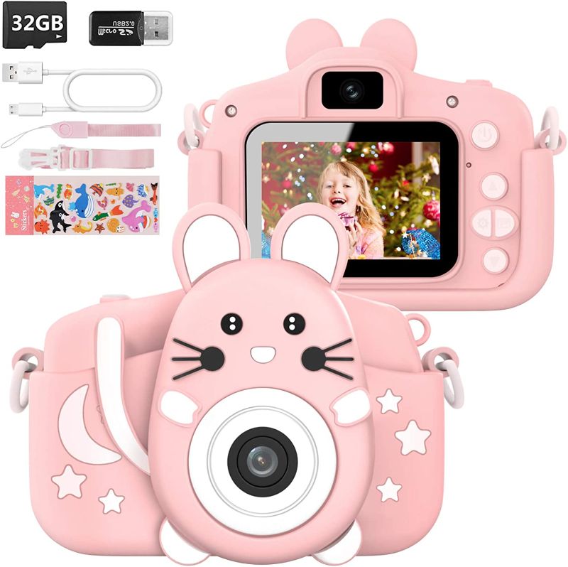 Photo 1 of Kids Camera for Girls Boys Toddlers Childrens 3-8 Years Old Selfie Digital Toys Camera for Kids Birthday
