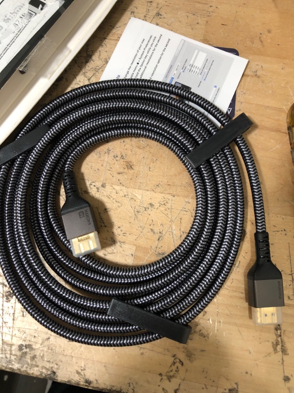 Photo 1 of 8K HDMI 2.1 Cable 10FT, Maxonar (Certified) Ultra HD 48Gbps High Speed 8K60 4K120 eARC RTX 3090 HDR10 4:4:4 HDCP 2.2&2.3 Dolby Compatible with Playstation 5/PS5, Xbox Series X, Roku/Fire/Sony/LG TV
