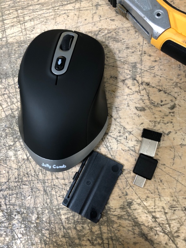 Photo 2 of Type C Wireless Mouse, Ergonomic Dual Mode Mouse with Nano USB A and USB C Receiver for PC, MacBook, Computer, Laptop and All Type C Devices
