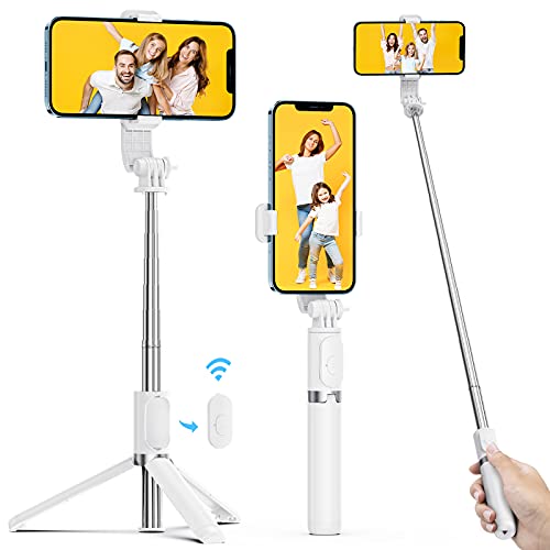 Photo 1 of ATUMTEK 40.5" Selfie Stick Tripod, Extendable & Portable Bluetooth Selfie Stick with Remote for iPhone 13/12/12 Pro/11/XS/XR/X/8/7 Plus, Samsung, Huaw
