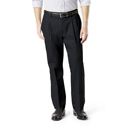 Photo 1 of Dockers Signature Khakis, Pleated, Classic Fit Pants, Men's, Black 38 X 32
